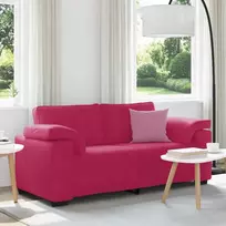 Dvivietė sofa, vyno raudonumo, 180x77x82 cm, aksominė