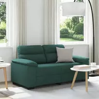 Dvivietė sofa, tamsiai žalia, 160x81x84 cm, audinys