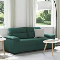 Dvivietė sofa, tamsiai žalia, 180x81x84 cm, audinys