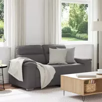 Dvivietė sofa, pilka, 160x81x84 cm, dirbtinė oda