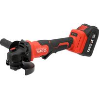 Yato Kampinis šlifuoklis YT-828255, 18V, 125mm, BL variklis, 2x4Ah