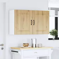 Virtuvės sieninės spintelės, 2 vnt., Kalmar, ąžuolo imitacijos, inžinerinė mediena