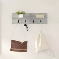 Prikabinamas paltas su saugykla Betono pilka 60 x 10,5 x 18 cm
