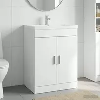 Vonios spintelė po kriaukle Balta 78,5 x 37,5 x 81 cm
