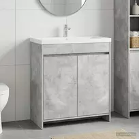 Vonios spintelė po kriaukle Betono pilka 78,5 x 37,5 x 81 cm