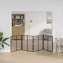 Šunų vartai 4 pcs Juodas 100 x 80 cm Cinkuota plienas