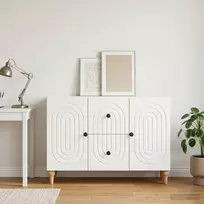 Televizoriaus spintelė Balta 89 x 34,5 x 60 cm Apdirbta mediena