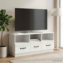Televizoriaus spintelė su stalčių Balta 102 x 34,5 x 47 cm
