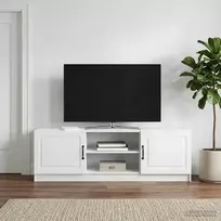 Televizoriaus spintelė Balta 150 x 31 x 47 cm Apdirbta mediena