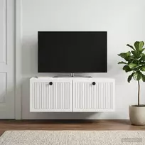 Sieninė TV spintelė Balta 78,5 x 41 x 30 cm Apdirbta mediena