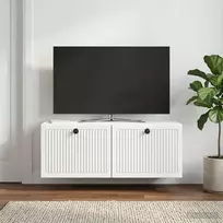 Sieninė TV spintelė Balta 78,5 x 31 x 30 cm Apdirbta mediena