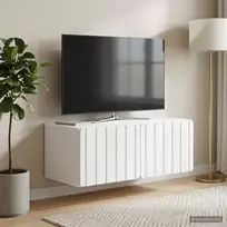 Sieninė TV spintelė Balta 78,5 x 41 x 30 cm Apdirbta mediena