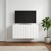 Sieninė TV spintelė Balta 59,5 x 31 x 30 cm Apdirbta mediena