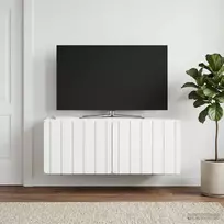 Sieninė TV spintelė Balta 78,5 x 31 x 30 cm Apdirbta mediena