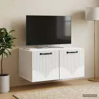 Sieninė TV spintelė Balta 59,5 x 41 x 30 cm Apdirbta mediena