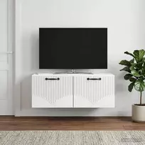 Sieninė TV spintelė Balta 78,5 x 41 x 30 cm Apdirbta mediena