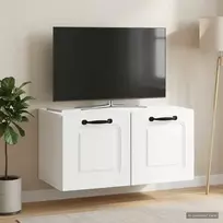 Sieninė TV spintelė Balta 59,5 x 31 x 30 cm Apdirbta mediena