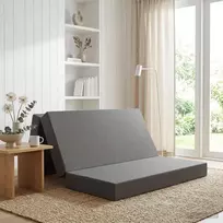Sulankstomas Sofos Lova 120 x 67 x 45 cm Šviesiai pilka