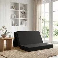 Sulankstomas Sofos Lova 140 x 67 x 45 cm Juoda