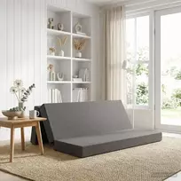 Sulankstomas Sofos Lova 180 x 67 x 45 cm Šviesiai pilka