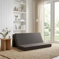 Sulankstomas Sofos Lova 180 x 67 x 45 cm Tamsiai pilka