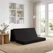 Sulankstomas Sofos Lova 180 x 67 x 45 cm Juoda