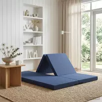 Sulankstomas Sofos Lova 140 x 67 x 45 cm Mėlyna