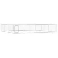 Lauko voljeras šunims, 6x6x1m, galvanizuotas plienas