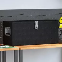 Aliuminio dėžė, juodos spalvos, 80x30x35cm