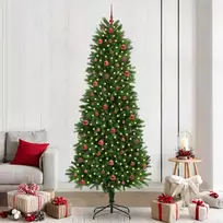 Kalėdų eglutė su 300 LED s stovu Žalia 240 cm PE