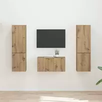 TV spintelių komplektas 5 pcs Amatininkų ąžuolas
