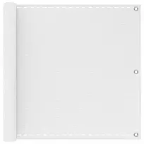 Balkono Ekranas Balta 120 x 700 cm HDPE ir aliuminis