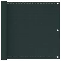 Balkono Ekranas Tamsiai žalia 75 x 700 cm HDPE ir aliuminis