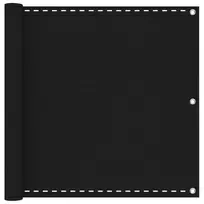Balkono Ekranas Juoda 120 x 1000 cm HDPE ir aliuminis