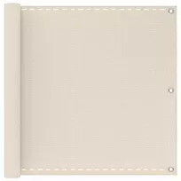 Balkono Ekranas Kreminė 75 x 800 cm HDPE ir aliuminis