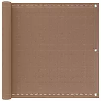 Balkono Ekranas Taupe 90 x 1200 cm HDPE ir aliuminis