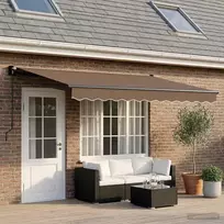 Ištraukiama markizė Taupe 5 x 3 m 100% Poliesteris ir Aliuminis