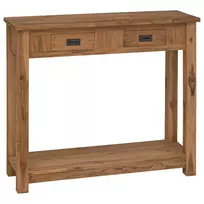 Konsolinis stalas Natūrali 90 x 30 x 80 cm Kieto teka medžio