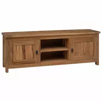 TV spintelė 110 x 30 x 40 cm Natūrali Kieto teka medžio