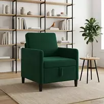 Sofa su saugojimo vieta Tamsiai žalia 72 x 78 x 87 cm