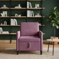 Sofa su saugojimo vieta Violetinė 72 x 78 x 87 cm Poliesteris