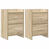 Naktiniai staliukai 2 pcs Sonoma ąžuolas 40 x 30 x 60 cm