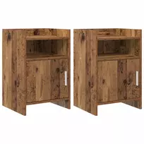 Naktiniai staliukai 2 pcs Sendintos medienos 40 x 36 x 60 cm