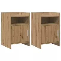 Naktiniai staliukai 2 pcs Artisano ąžuolo 40 x 36 x 60 cm