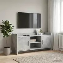Televizoriaus spintelė 102 x 33 x 47 cm Betono pilka