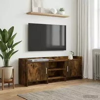 Televizoriaus spintelė 130 x 33 x 47 cm Dūminio ąžuolo