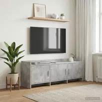 Televizoriaus spintelė 130 x 33 x 47 cm Betono pilka