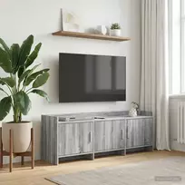 Televizoriaus spintelė 130 x 33 x 47 cm Pilka Sonoma