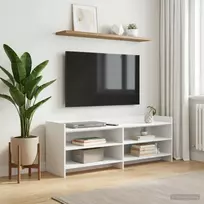 Televizoriaus spintelė 135 x 33 x 47 cm Balta Apdirbta mediena