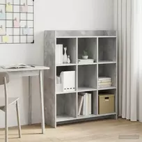 Knygų lentyna Betono pilka 87,5 x 30 x 111 cm Apdirbta mediena